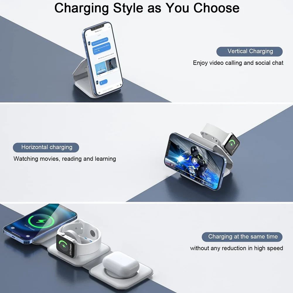 3 in 1 Foldable Wireless Charger